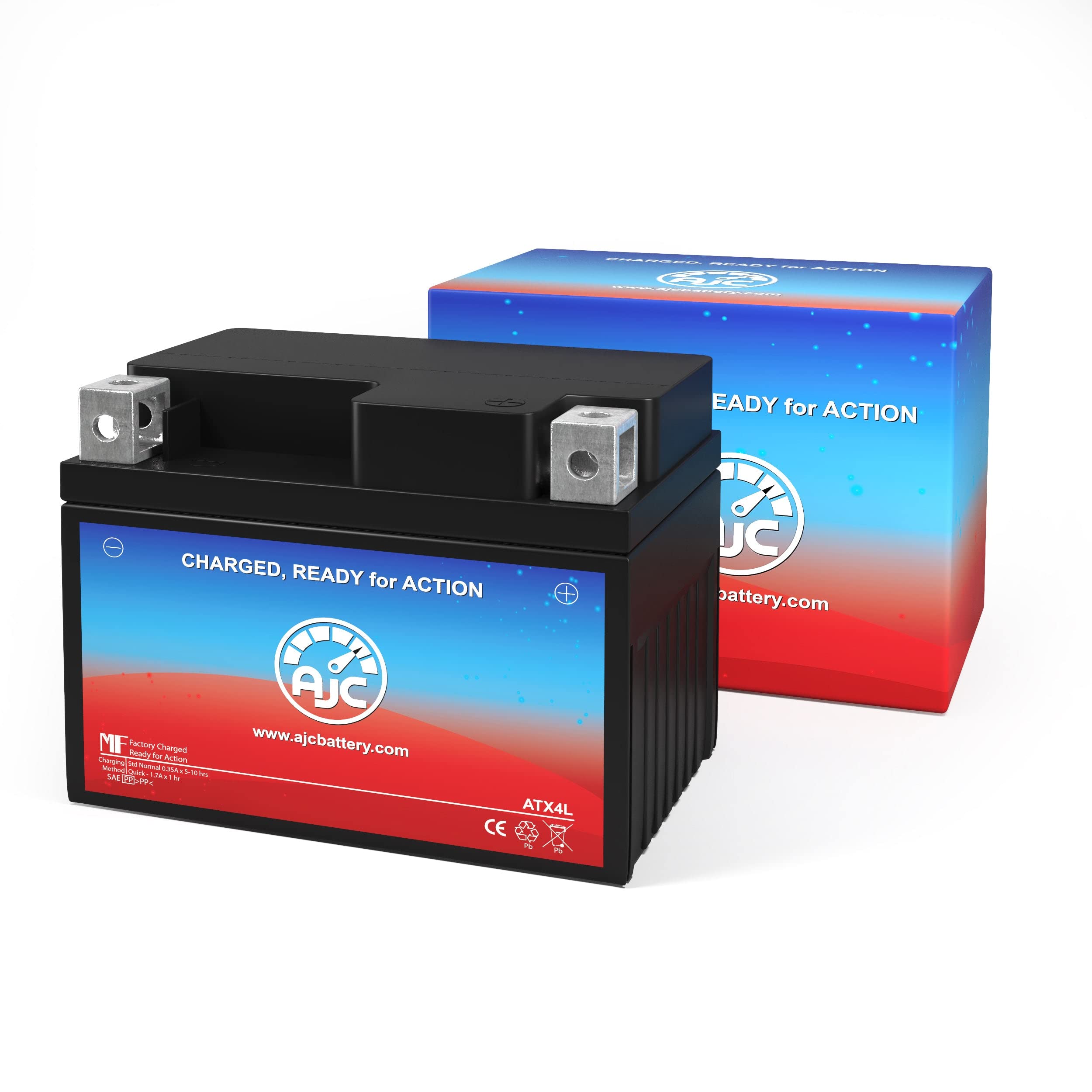 Ajc Battery Compatible With Taotao Ata 125A 125Cc Atv Battery (2013 2014)